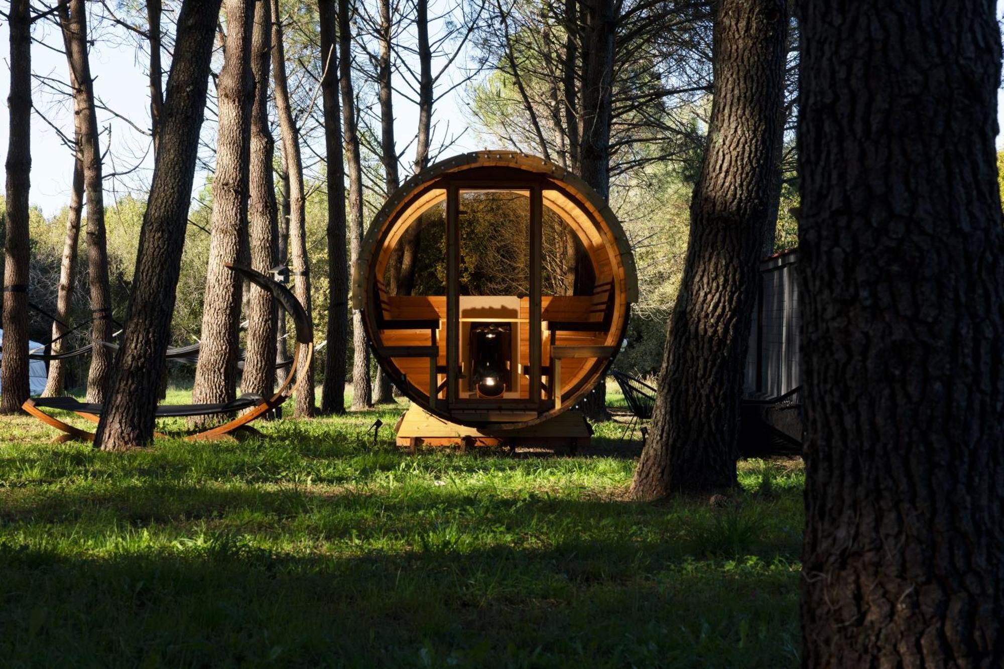 L Ost In Sensations -Hebergements Insolites Et Suites De Luxe Spa Sauna Piscine Foret Marcenais Buitenkant foto