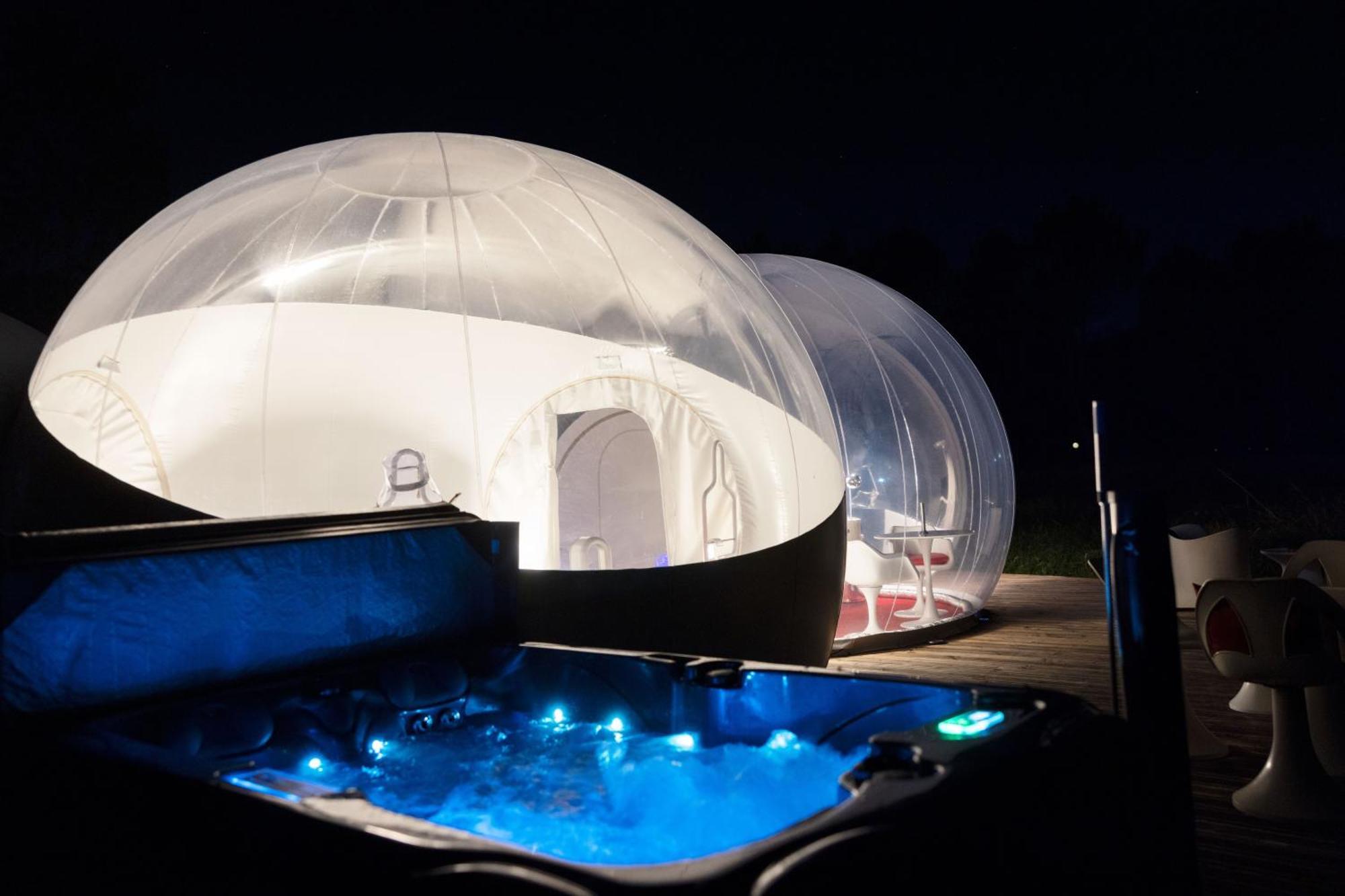 L Ost In Sensations -Hebergements Insolites Et Suites De Luxe Spa Sauna Piscine Foret Marcenais Buitenkant foto