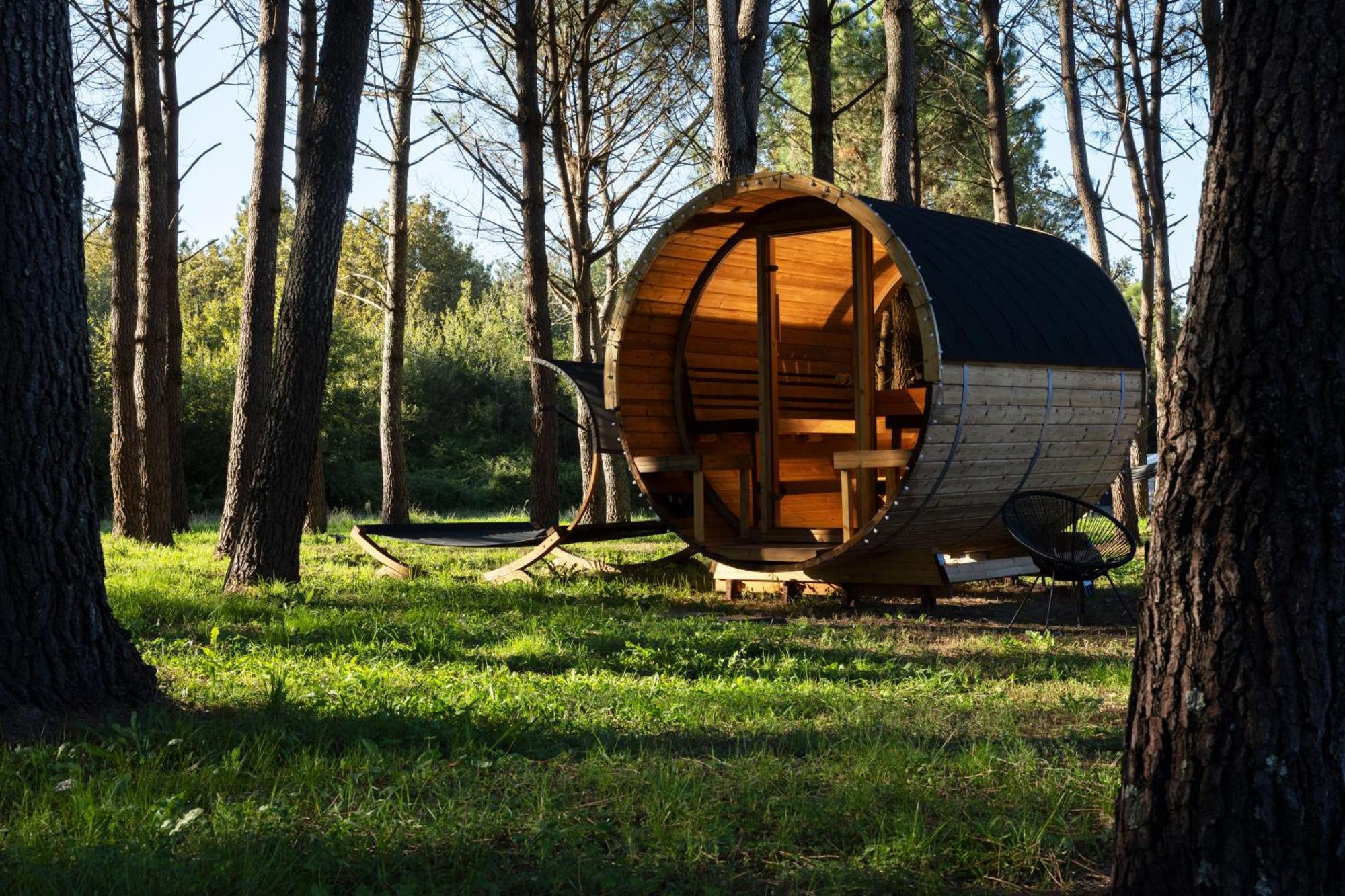 L Ost In Sensations -Hebergements Insolites Et Suites De Luxe Spa Sauna Piscine Foret Marcenais Buitenkant foto
